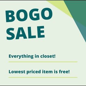 Everything on sale! Buy one, get one free!